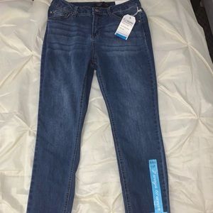 High Waist Medium Wash Skinny Jeans
